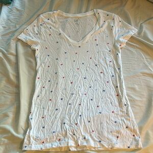 GAP Red, White, & Blue Star V-Neck